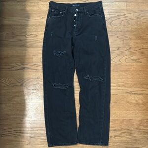 Aeropostale Black Flare Wide Leg Jeans